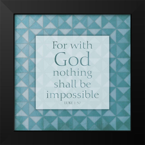 Impossible Black Modern Wood Framed Art Print by Villa, Mlli