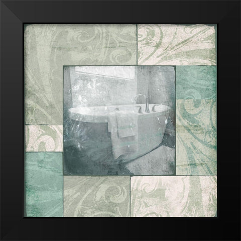 Bath Time Black Modern Wood Framed Art Print by Villa, Mlli