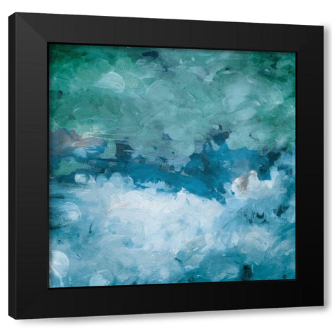 Cloudy With Chance Black Modern Wood Framed Art Print by Villa, Mlli