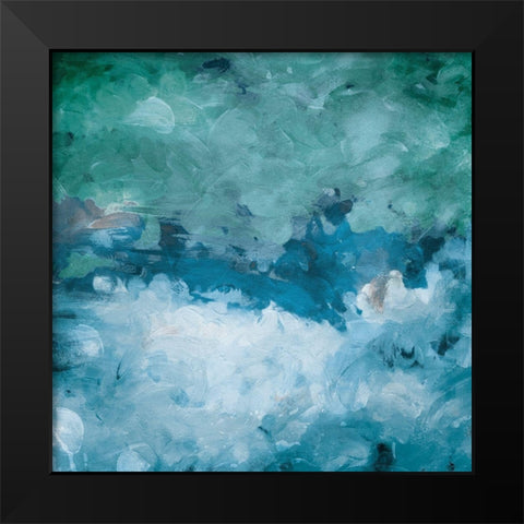 Cloudy With Chance Black Modern Wood Framed Art Print by Villa, Mlli