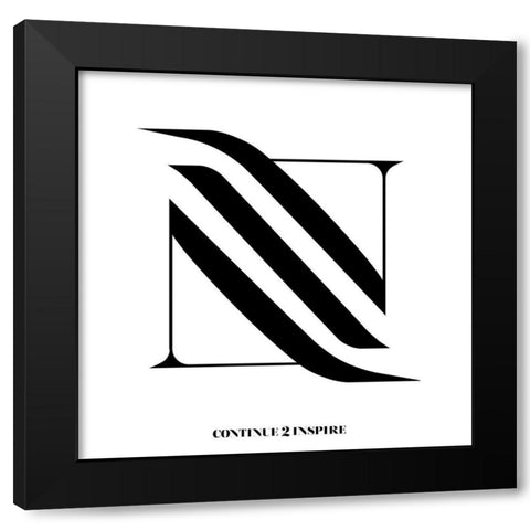 Continue Black Modern Wood Framed Art Print with Double Matting by Villa, Mlli