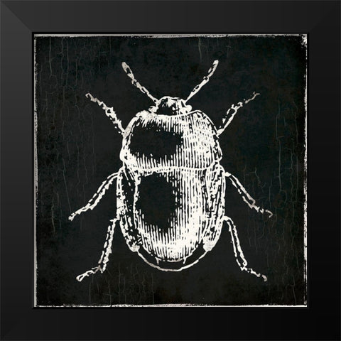 Bug Life Black Black Modern Wood Framed Art Print by Villa, Mlli