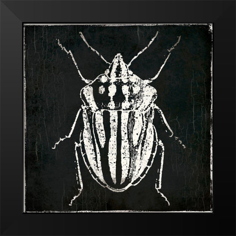 Bug Life Three Black Black Modern Wood Framed Art Print by Villa, Mlli