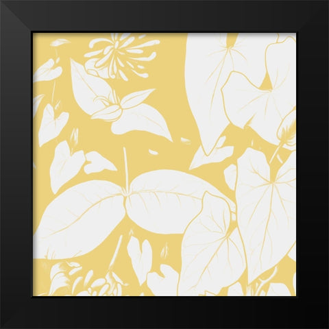 Sunshine Flowers Two Black Modern Wood Framed Art Print by Villa, Mlli
