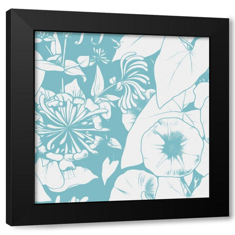 Sunshine Flowers Four Black Modern Wood Framed Art Print by Villa, Mlli