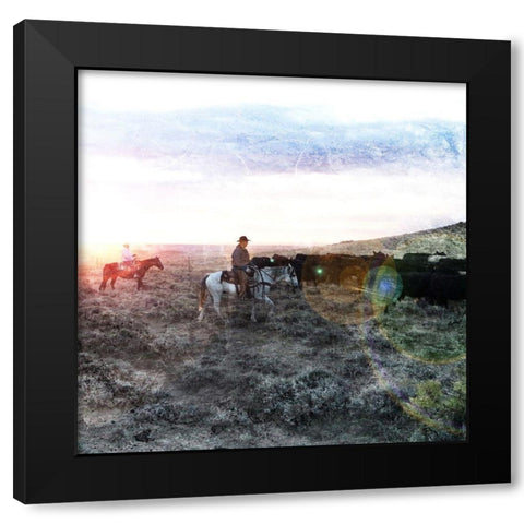 Round Up Black Modern Wood Framed Art Print by Villa, Mlli