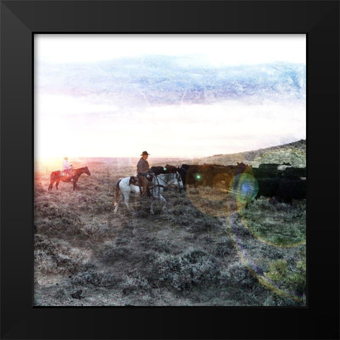 Round Up Black Modern Wood Framed Art Print by Villa, Mlli