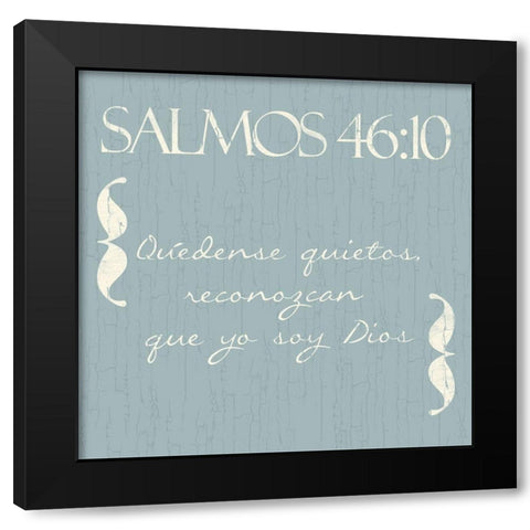 Salmos Quedense Black Modern Wood Framed Art Print with Double Matting by Villa, Mlli