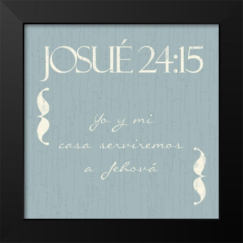 Josue Yo Black Modern Wood Framed Art Print by Villa, Mlli