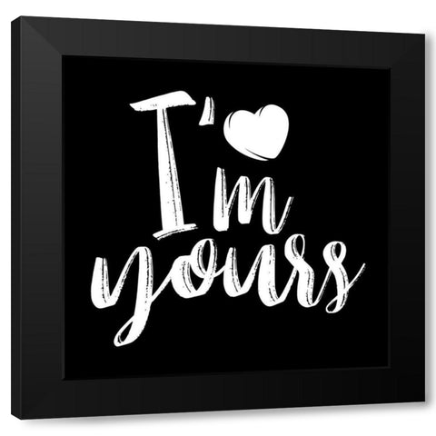 Im Yours Black Modern Wood Framed Art Print with Double Matting by Villa, Mlli
