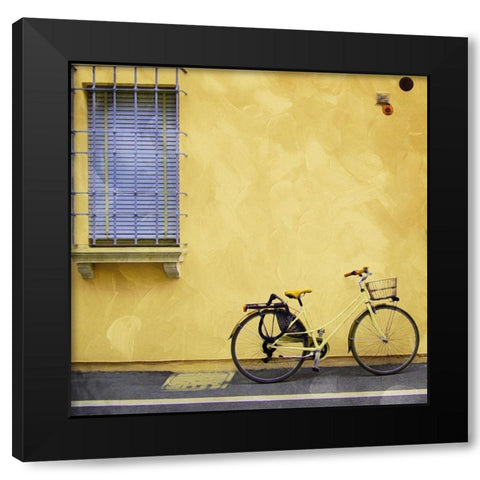 Relaxing In The Yellow Black Modern Wood Framed Art Print with Double Matting by Villa, Mlli
