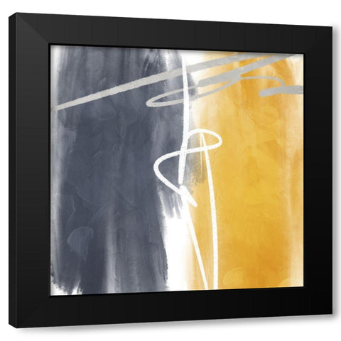 Connect Black Modern Wood Framed Art Print with Double Matting by Villa, Mlli