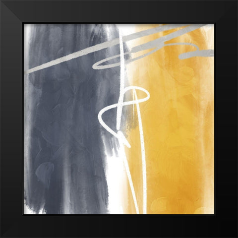 Connect Black Modern Wood Framed Art Print by Villa, Mlli
