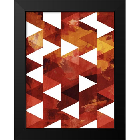 Breath Of Fire Black Modern Wood Framed Art Print by OnRei