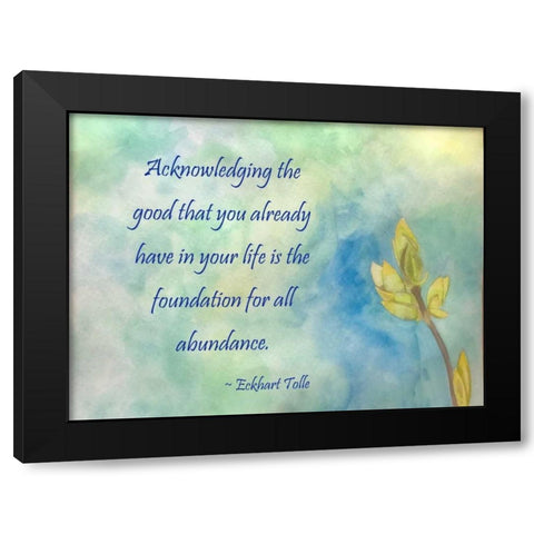 Acknowledging The Good Black Modern Wood Framed Art Print with Double Matting by Pearson, Debbie