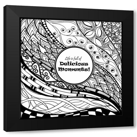 Delicious Moments Black Modern Wood Framed Art Print with Double Matting by Pearson, Debbie