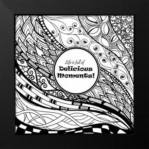 Delicious Moments Black Modern Wood Framed Art Print by Pearson, Debbie