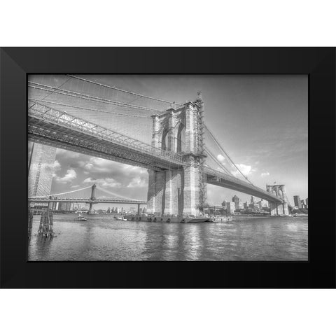 Strength Of Imagination Black Modern Wood Framed Art Print by DeLuca, Pat