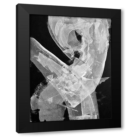 Degenerated Movement Black Modern Wood Framed Art Print with Double Matting by Spina, Phyllis