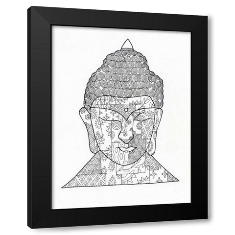 Religious Intent Black Modern Wood Framed Art Print with Double Matting by Varacek, Pam