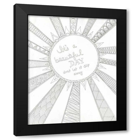 Beautiful Day Black Modern Wood Framed Art Print by Varacek, Pam
