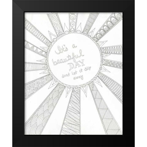 Beautiful Day Black Modern Wood Framed Art Print by Varacek, Pam