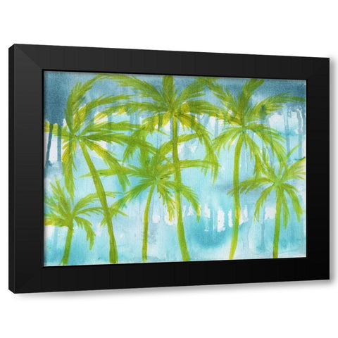 Rainy Paradise Black Modern Wood Framed Art Print with Double Matting by Varacek, Pam