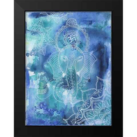 Great Deity Black Modern Wood Framed Art Print by Varacek, Pam