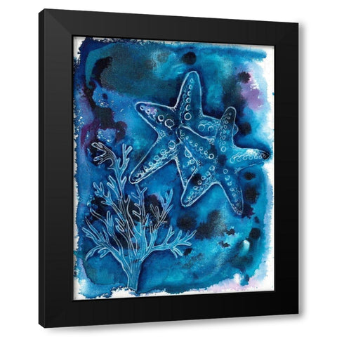 Ocean Enlightenment Black Modern Wood Framed Art Print with Double Matting by Varacek, Pam