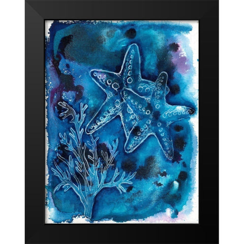 Ocean Enlightenment Black Modern Wood Framed Art Print by Varacek, Pam