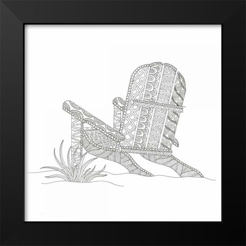 Summer Time Fun 3 Black Modern Wood Framed Art Print by Varacek, Pam