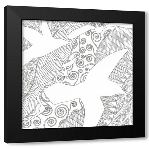 Catching The Breeze Black Modern Wood Framed Art Print with Double Matting by Varacek, Pam