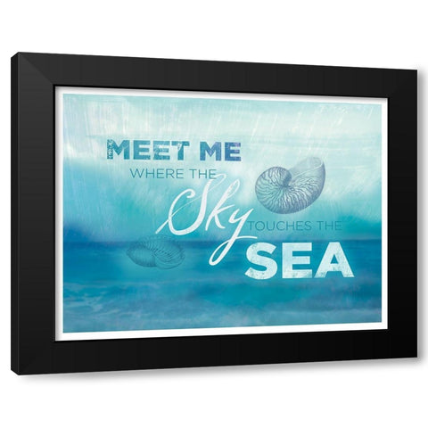 Watercolor Coast 1 Black Modern Wood Framed Art Print by Allen, Candace