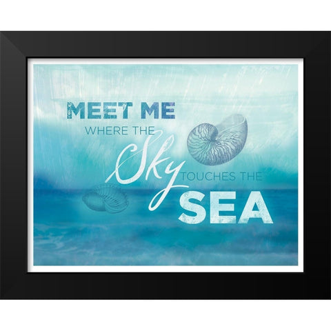 Watercolor Coast 1 Black Modern Wood Framed Art Print by Allen, Candace
