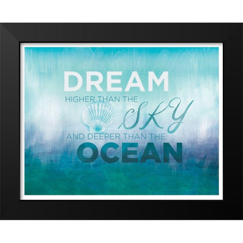 Watercolor Coast 2 Black Modern Wood Framed Art Print by Allen, Candace