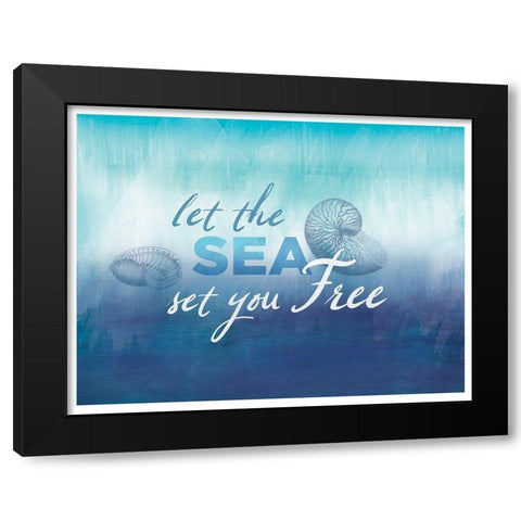 Watercolor Coast 3 Black Modern Wood Framed Art Print by Allen, Candace