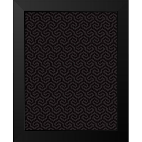Modern Drama Fleur GEO 2 Black Modern Wood Framed Art Print by Allen, Candace