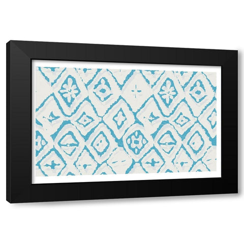 Block Print 1 Black Modern Wood Framed Art Print by Lula Bijoux and Company