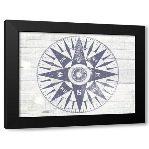 Sea Dial Black Modern Wood Framed Art Print with Double Matting by Lula Bijoux and Company