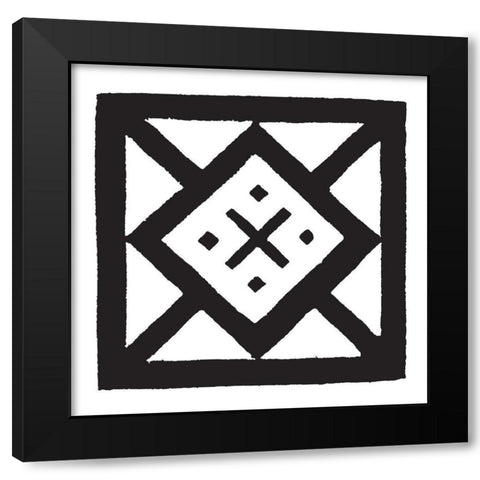 BW Minimalist 4 Black Modern Wood Framed Art Print with Double Matting by Lula Bijoux And Company