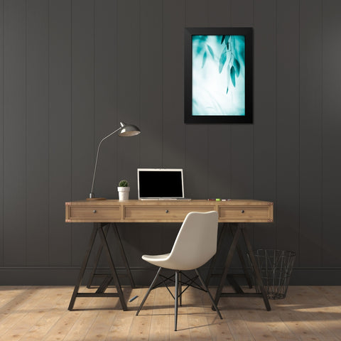 Emerald Variation 1 Black Modern Wood Framed Art Print by Poinski, Dianne