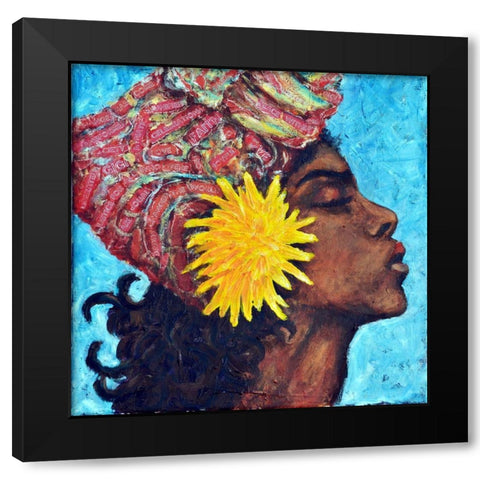 Proud Gigi Black Modern Wood Framed Art Print by Jenner, Roya