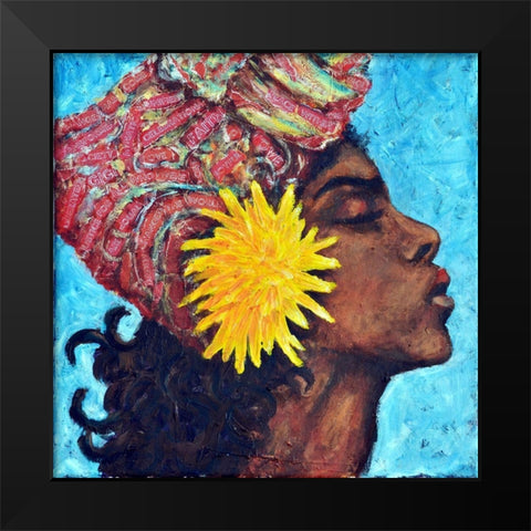 Proud Gigi Black Modern Wood Framed Art Print by Jenner, Roya