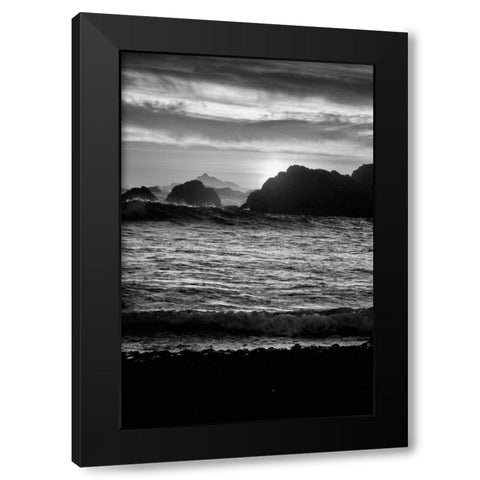 Sunset I Black Modern Wood Framed Art Print by Rowland, Joseph
