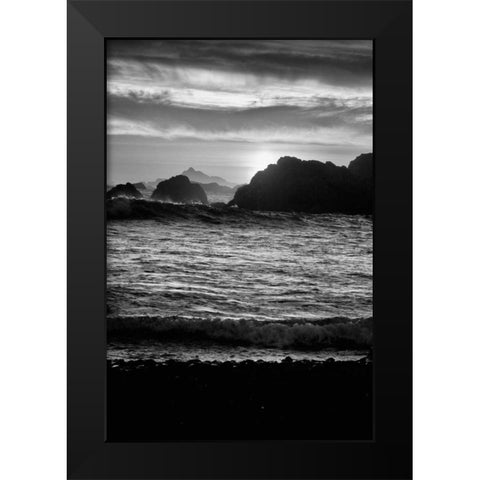 Sunset I Black Modern Wood Framed Art Print by Rowland, Joseph