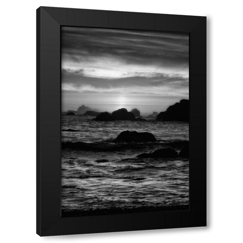Sunset II Black Modern Wood Framed Art Print by Rowland, Joseph