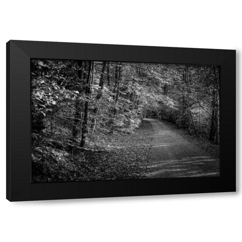 Bend In The Road Black Modern Wood Framed Art Print by Rowland, Joseph