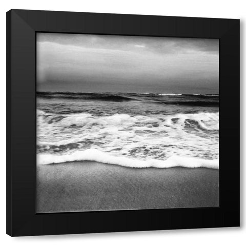 Drama Wave Black Modern Wood Framed Art Print with Double Matting by Rowland, Joseph
