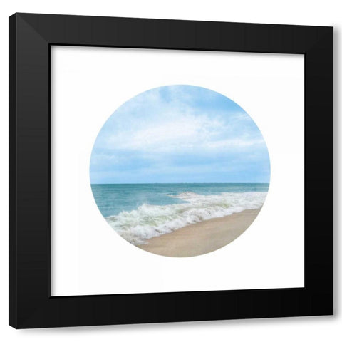 Waves To Sea 2 Black Modern Wood Framed Art Print with Double Matting by Rowland, Joseph