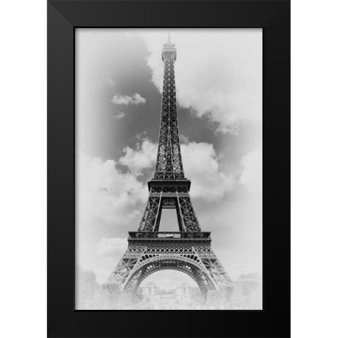 Eiffel 1 Black Modern Wood Framed Art Print by De Carvalho, Sandro